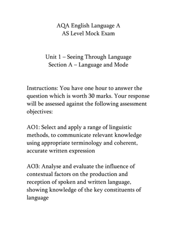 AQA-English-Language-A-mock