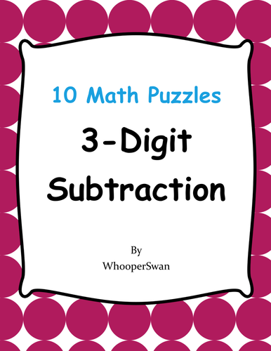 3-Digit Subtraction Puzzles