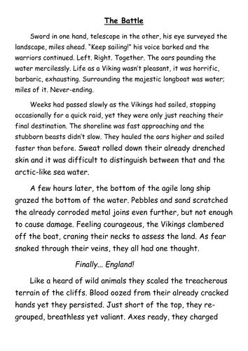 viking battle narrative