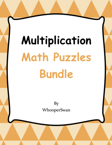 Multiplication Math Puzzles Bundle