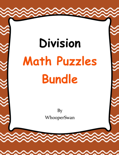 Division Math Puzzles Bundle