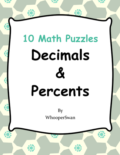 Decimals and Percents Puzzles