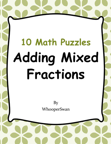 adding-mixed-fractions-puzzles-teaching-resources