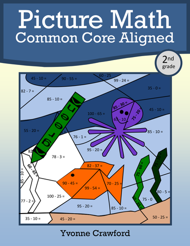 Color by Number (second grade) Color by Addition and Subtraction