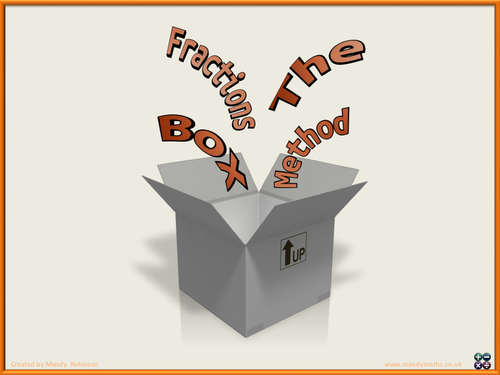Fractions using the Box Method  Animated PowerPoint - Functional Skills L1 L2