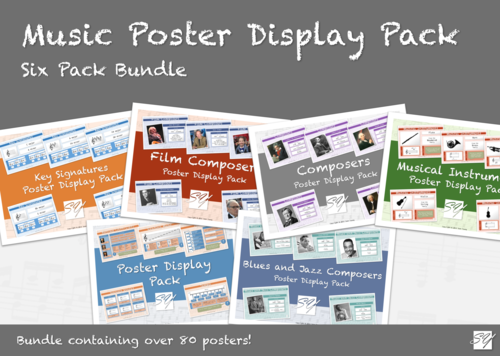 Music Classroom Poster Display Bundle