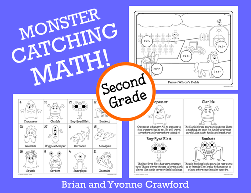 Pokemon GO Inspired Monster Catching Math for Second Grade