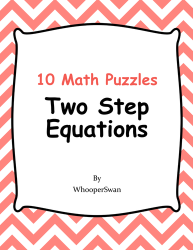 Two Step Equations Puzzles