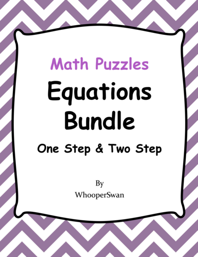 Equations Puzzles Bundle