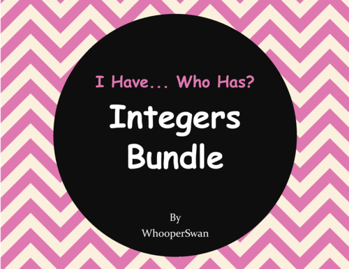 I have, Who Has - Integers Bundle