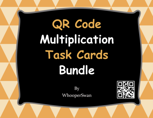 QR Code Multiplication Task Cards Bundle