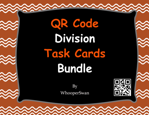 QR Code Division Task Cards Bundle
