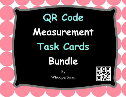 QR Code Measurement Task Cards Bundle
