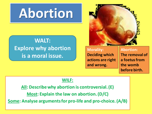 Abortion as a moral issue