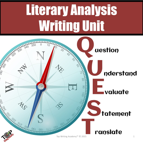 Literary Analysis Essay Unit Teaching Resources