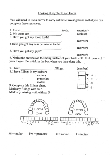 Looking at my Teeth and Gums