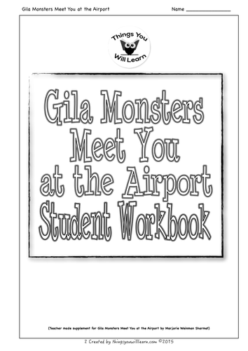 Gila Monsters Meet You at the Airport Student Workbook
