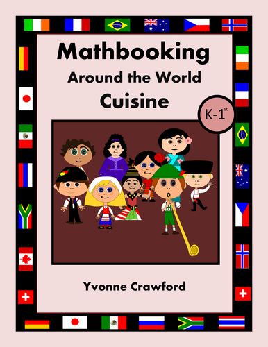 Math Journal Prompts Around the World Cuisine (kindergarten & 1st grade)