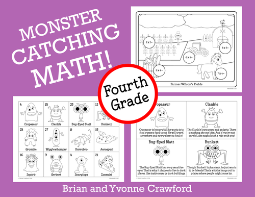 Pokemon GO Inspired Monster Catching Math for Fourth Grade