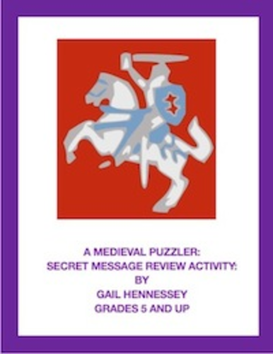 Medieval Puzzler: Secret Message Review Activity
