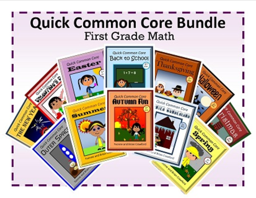 No Prep Common Core Math Bundle - The Complete Set (first grade)