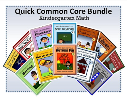 No Prep Common Core Math Bundle - The Complete Set (Kindergarten)