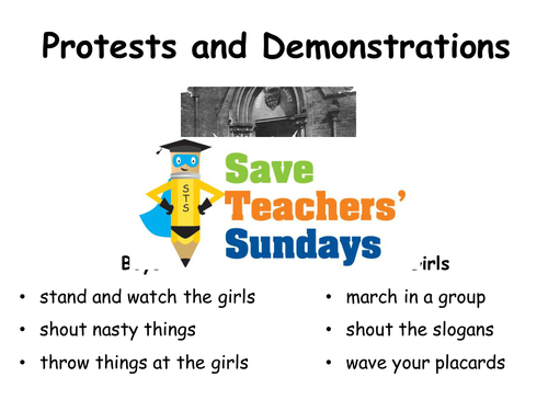 Emily Davison and Suffragettes KS1 Lesson Plan, PowerPoint and Activity