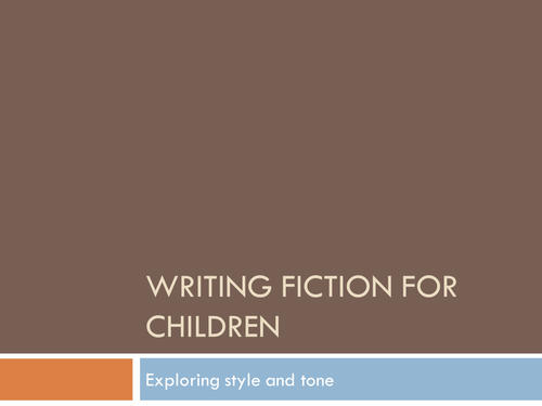 Writing Children's Fiction Unit