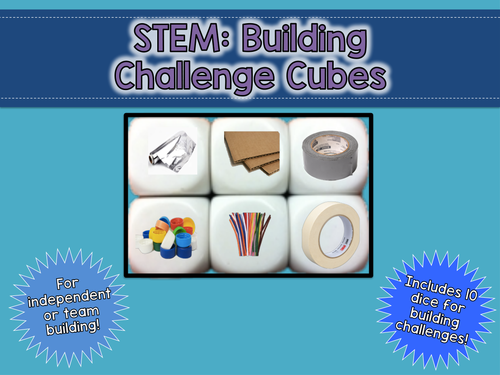 STEM Building Challenge Cubes
