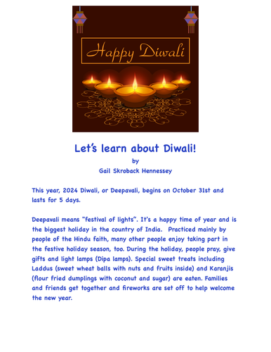 Diwali: A Reading Passage
