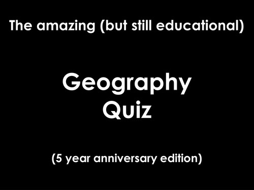 Geography Quiz 2016