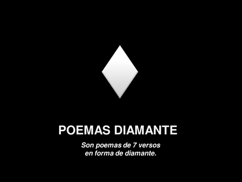 Diamond Poem in Spanish (Grammar & creativity)