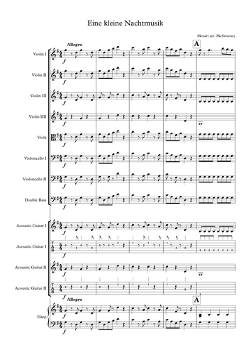 Eine Kleine Nachtmusik sheet music