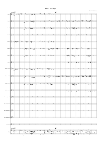 I Saw Three Ships (Wind Band arrangement)