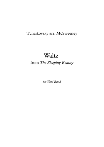 Sleeping Beauty Waltz (Wind Band arrangement)
