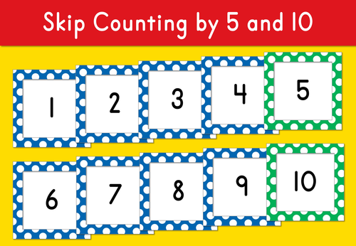 Skip Counting by 5 and 10 1-100 (number cards)