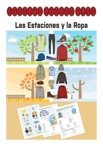 Spanish Lesson Plan: Las Estaciones y la Ropa