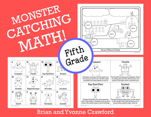 Pokemon GO Inspired Monster Catching Math for Fifth Grade