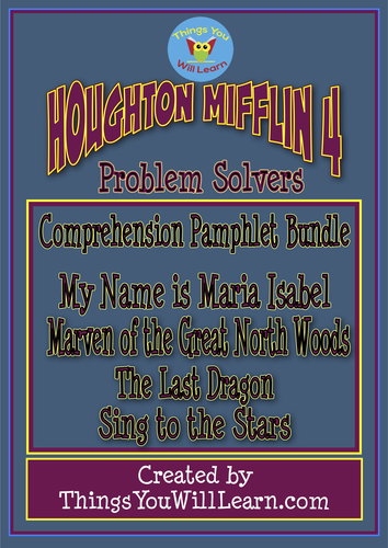 Problem Solvers Comprehension Pamphlets (Houghton Mifflin 4 Theme 4)