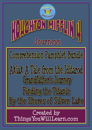 Journeys Comprehension Pamphlets (Houghton Mifflin 4 Theme 1)