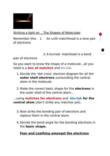 Striking a light on ... Molecular Shapes