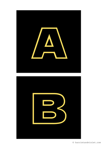 Star Wars style font A-Z . ! Display Lettering
