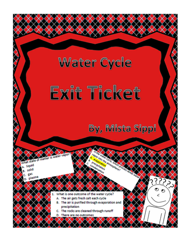 Water Cycle Exit Ticket Assessment