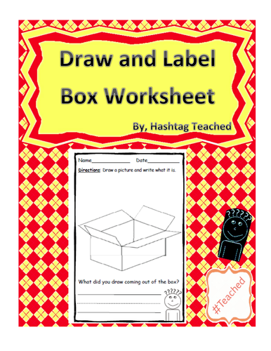 Draw and Label Box Scene (Building Early Vocabulary)