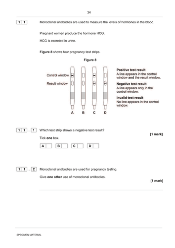 AQA GCSE Biology (2016) Monoclonal Antibodies (Unit 3 Infection and ...