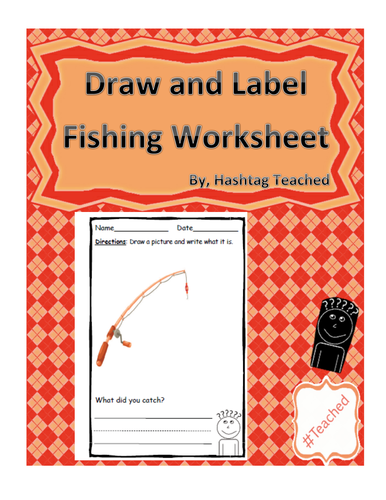 Draw and Label Fishing Scene (Building Early Vocabulary)