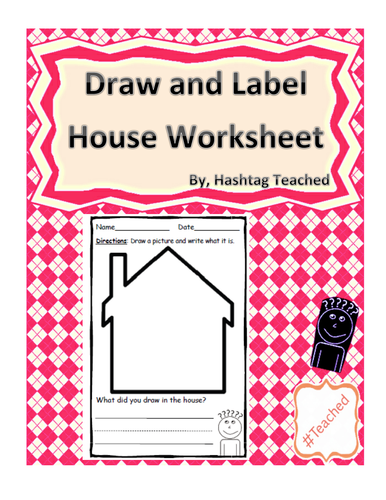 Draw and Label Inside a House (Building Early Vocabulary)