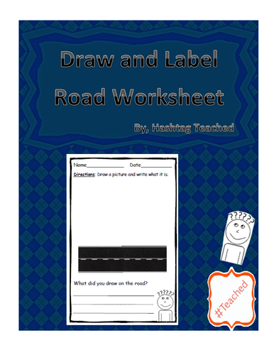 Draw and Label Road Scene (Building Early Vocabulary)