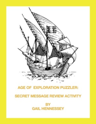 Age of Exploration Puzzler: Secret Message Review Activity