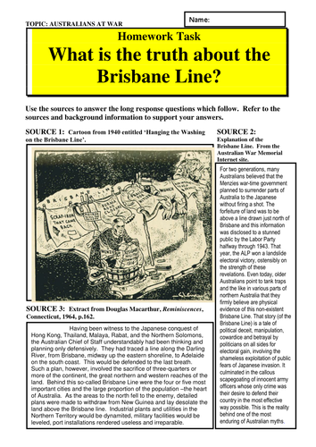 What is the truth about the Brisbane Line?